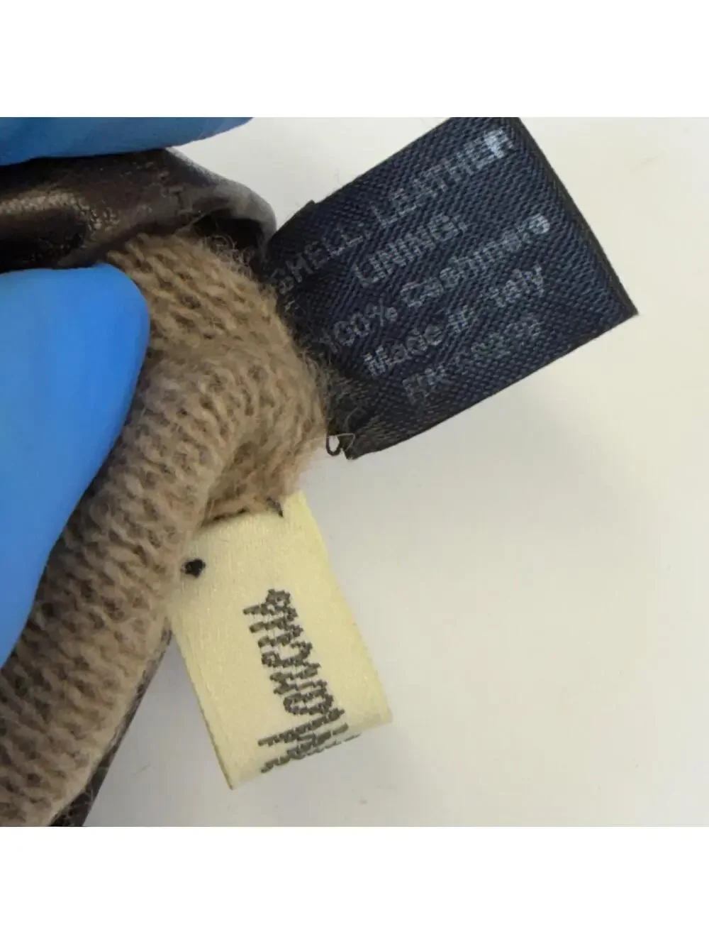 Fratelli‎ Rossetti Leather Gloves 6 1/2 Brown Cashmere Lining Made in Italy